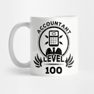 Level 100 Accountant Accountancy Fan Gift Mug